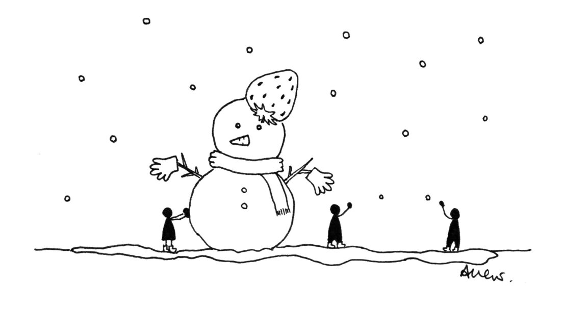 「苺、そこが定位置です」